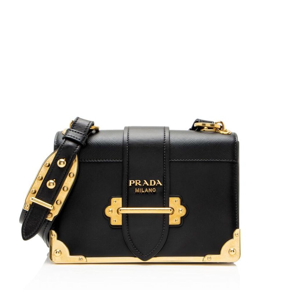 Prada Calfskin Cahier Shoulder Bag